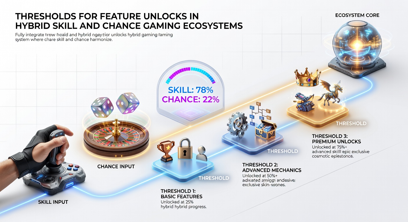 Analyse von Schwellenwerten und Freischaltungsprozessen in Skill-Chance-Hybriden