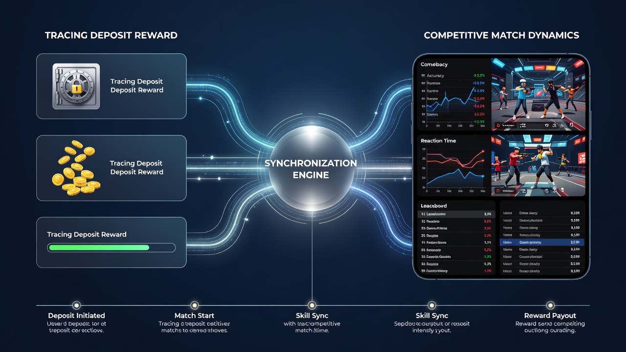Visualisierung der Interaktion zwischen Einzahlungsprozessen und kompetitiven Spielverläufen in mobilen Gaming-Apps